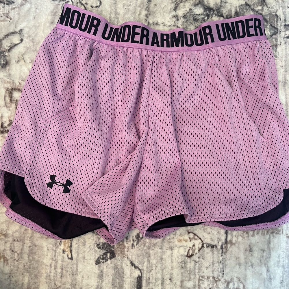 Under Armour Purple & Black Shorts size Small